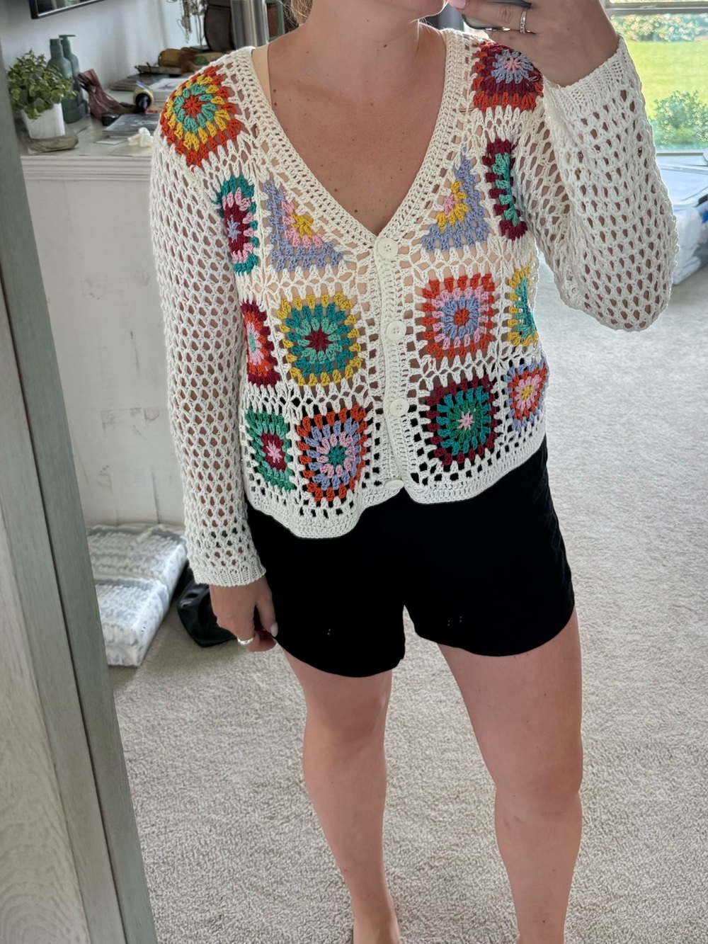 NWT Cotton Emporium Crotchet Sweater